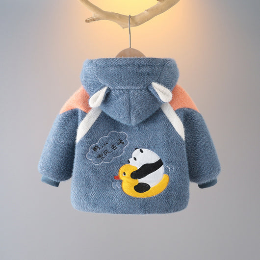 Abrigo Infantil de Invierno en Terciopelo Mink con Forro Térmico - Image 14