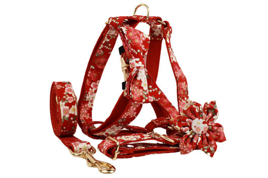 Collar Floral Japonés para Perros con Hebilla de Aleación y Correa de Mano - Image 13