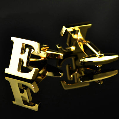 Gemelos de Letras Chapados en Oro 14K A-Z - Image 27