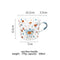 Vaso de Vidrio Gran Capacidad con Escala de Medición Diseño Cielo Estrellado