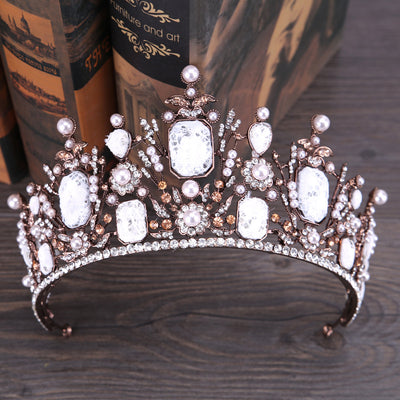 Accesorio de Pelo con Encaje y Pedrería para Vestido de Novia