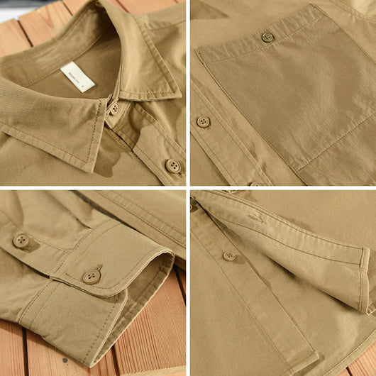 Camisa de Trabajo 100% Algodón Puro para Hombre - Image 5