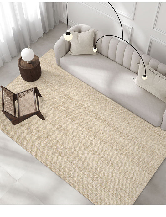 Alfombra de Lana Natural Blanco Leche - Diseño Moderno Minimalista para Sala y Dormitorio - Image 15