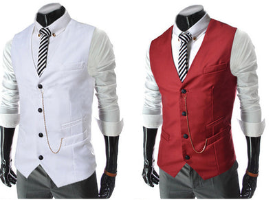 Chaleco Slim Ejecutivo para Hombre con Cadena Metálica - Image 6