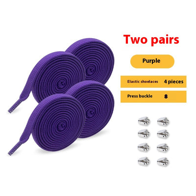 Cordones Elásticos sin Nudo - Zapatos Blancos Unisex con Cierre Ajustable - Image 17