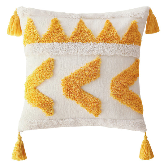 Almohada Lumbar Minimalista con Funda de Patrón Moderno - Image 4