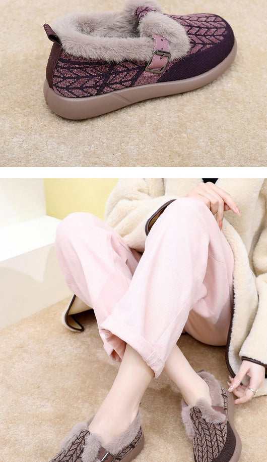 Zapatos de Algodón Aislados con Forro Polar Extra Grueso para Mujer - Image 17