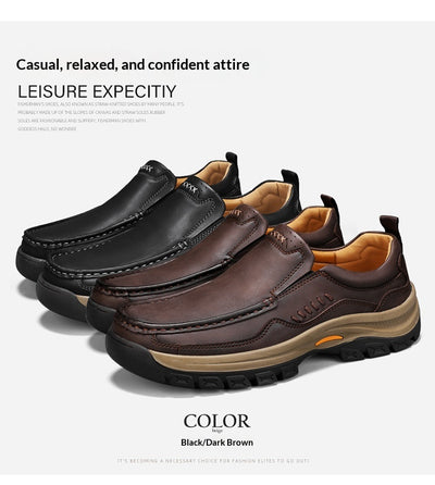 Zapatos de Cuero Casual Estilo Británico para Senderismo y Outdoor - Image 12