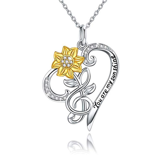 Collar Girasol en Plata Esterlina S925