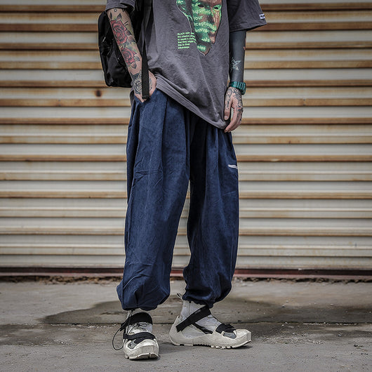 Pantalones Harlem Cómodos con Cordón Ajustable - Estilo Hip-Hop Coreano - Image 2