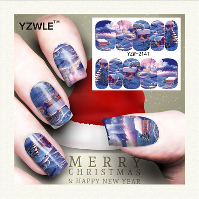 Stickers de Uñas Navideños: Reno, Copo de Nieve y Muñeco de Nieve - Image 13