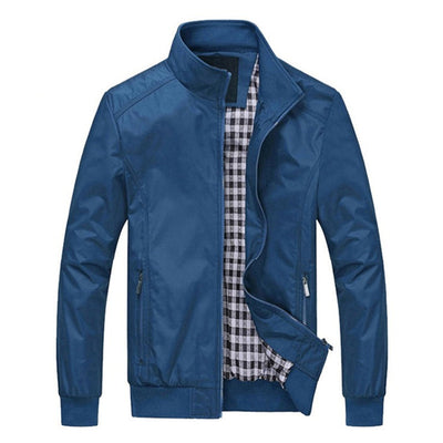 Chaqueta Casual de Cuello Alto para Hombre Talla Grande - Image 11