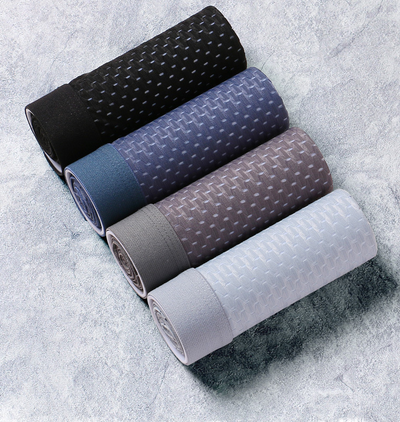 Boxer Briefs de Seda de Hielo con Diseño Calado para Hombre