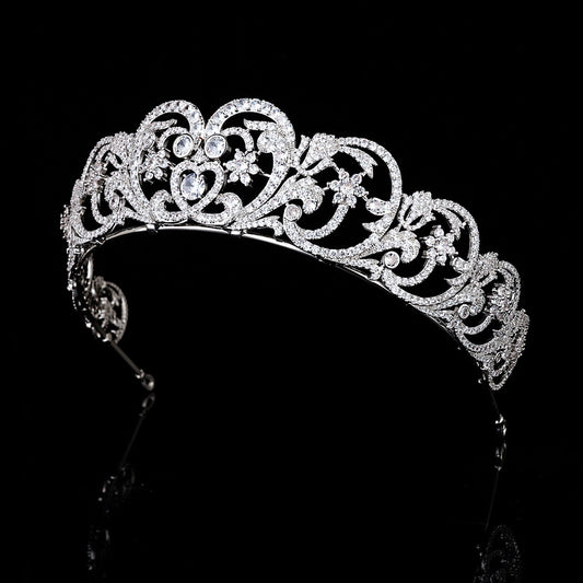 Juego de Joyas Nupcial Corona con Piedras Zircón - Accesorios para Boda - Image 2