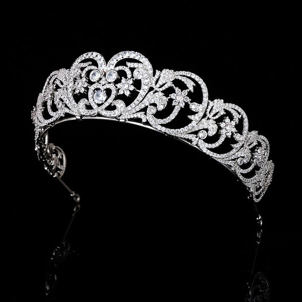 Juego de Joyas Nupcial Corona con Piedras Zircón - Accesorios para Boda - Image 2