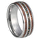 Anillos de Boda Tungsteno 8MM con Ópalo Azul para Hombre y Mujer
