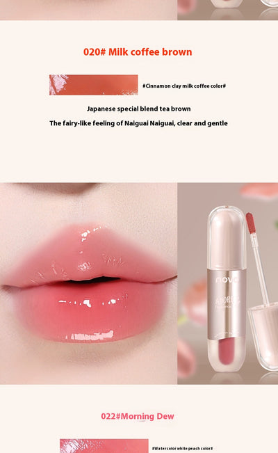 Brillo Labial Transparente Efecto Agua - Acabado Puro y Luminoso - Image 25