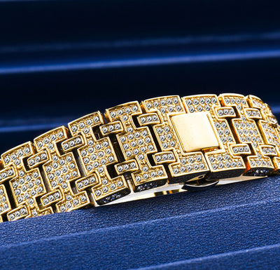 Reloj Hombre Resistente al Agua con Calendario y Cristales Brillantes - Image 9