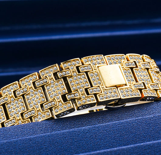 Reloj Hombre Resistente al Agua con Calendario y Cristales Brillantes - Image 9
