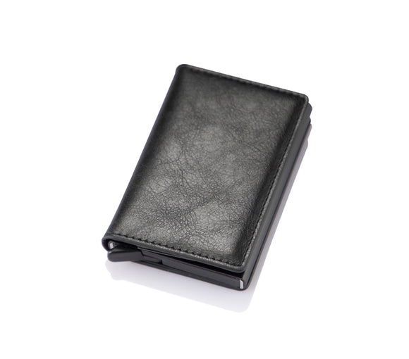 Cartera RFID Antirrobo de Aluminio para Hombre con Freno de Tarjetas