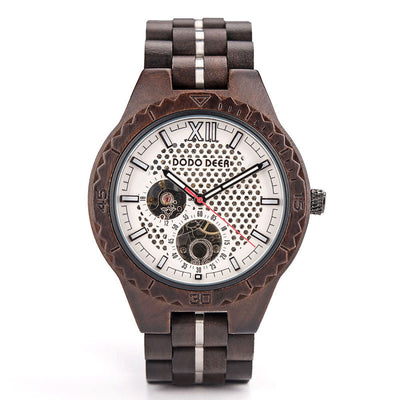 Reloj Mecánico de Madera para Hombre - Image 7