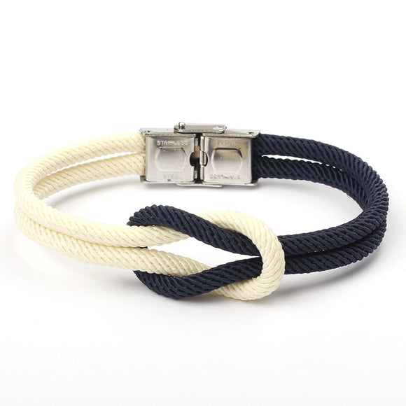 Pulsera Tejida Artesanal con Ancla Vintage - DIY