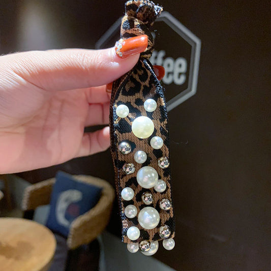 Cuerda para el Cabello Estampado Leopardo