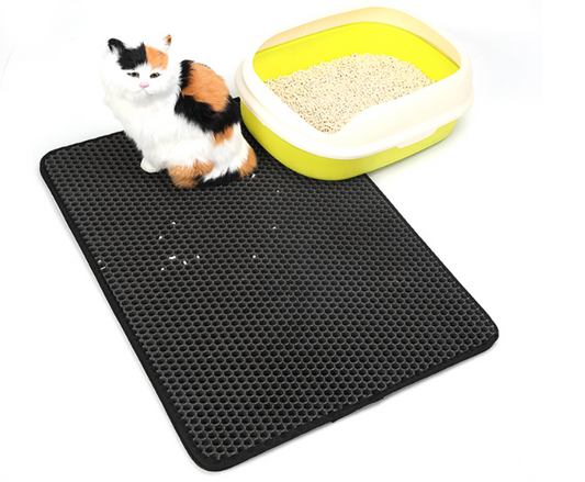 Tapete Doble para Arenero de Gatos EVA - Protección Total del Hogar