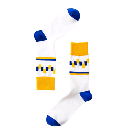 Calcetines de Algodón con Diseño Geométrico - Estilo y Personalidad - Image 10