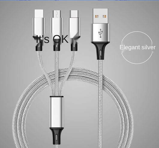 Cable de Datos Trenzado Triple 3 en 1 con Tres Conectores - Image 15