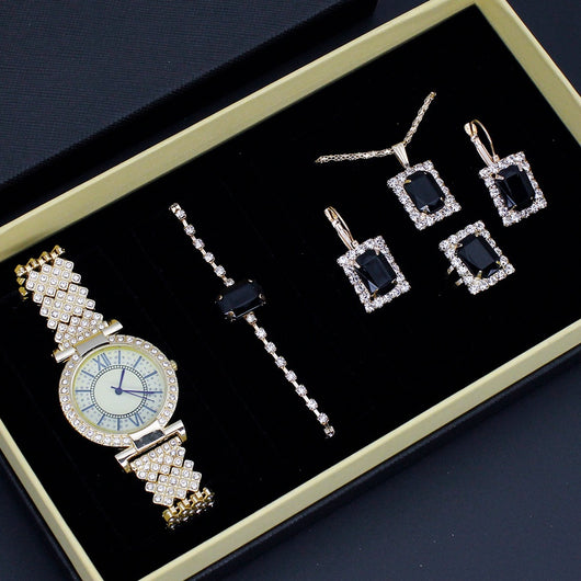 Reloj Mujer Diamantes Patrón Romano Lujo Ligero - Set Joya con Pulsera - Image 12