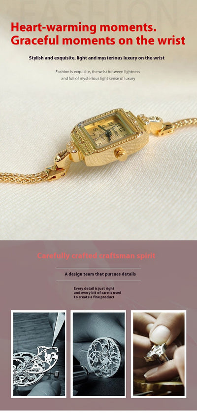 Reloj de Pulsera Cuadrado Retro Elegante con Banda Fina - Image 17