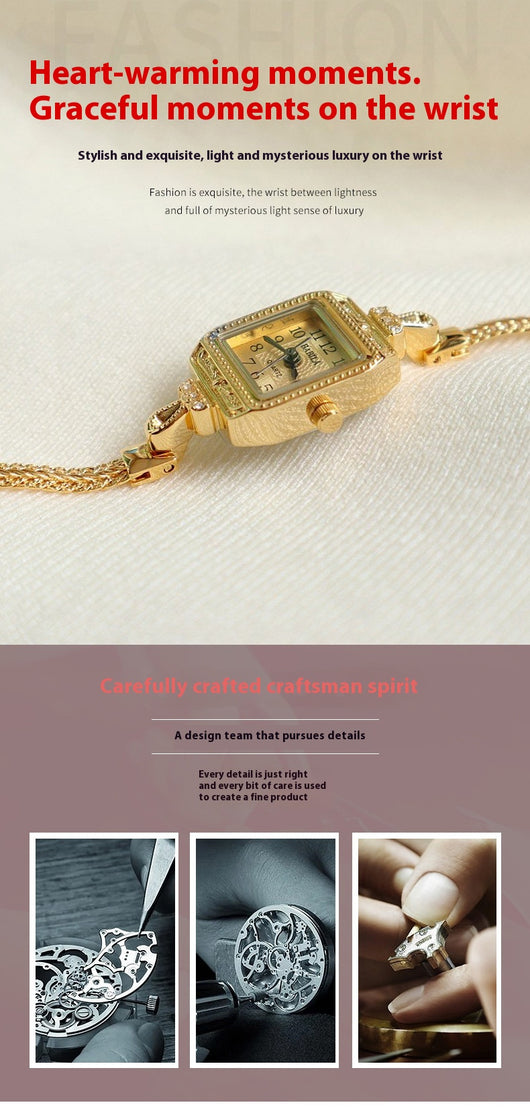 Reloj de Pulsera Cuadrado Retro Elegante con Banda Fina - Image 17