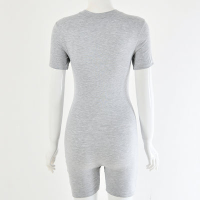 Jumpsuit Cuello Redondo Manga Corta - Image 8