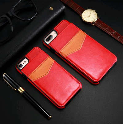 Funda iPhone X con Soporte y Cartera de Cuero Patrón Crazy Horse - Image 12