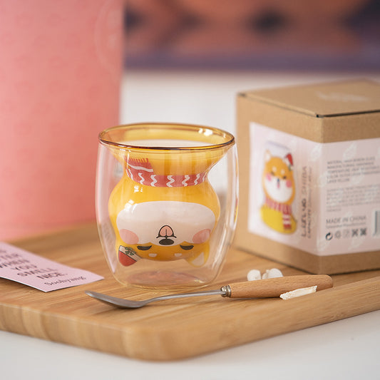 Vaso Térmico Doble Shiba Inu - Resistente al Calor - Image 2