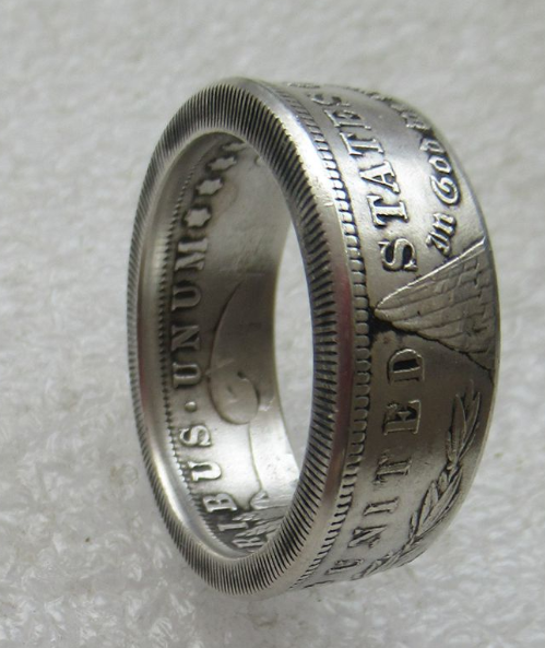 Anillo Moneda Morgan Dólar Personalizado - Regalo Retro Hecho a Mano