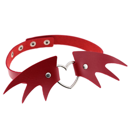 Collar Gótico Punk de Cuero PU - Estilo Devil Clavícula - Image 40