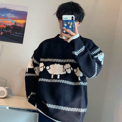 Suéter de Cuello Redondo en Lana