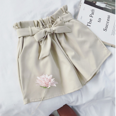 Shorts Coreanos de Cintura Alta con Moño - Pantalones Anchos Efecto Reductor - Image 7