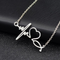 Heartbeat Necklace Women Love Heart Necklaces Plateado