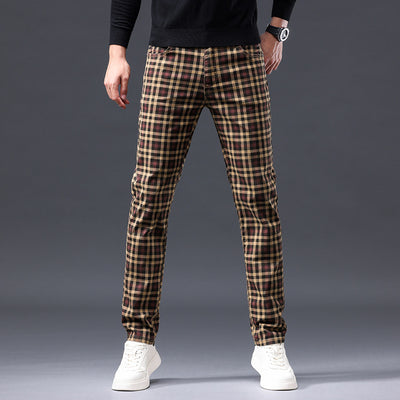 Pantalones Casuales de Algodón Estilo Británico para Hombre - Image 10
