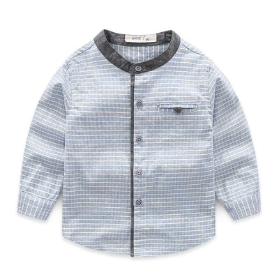 Camisa de Cuello Alto a Rayas para Niños y Bebés - Image 6