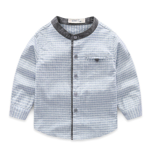 Camisa de Cuello Alto a Rayas para Niños y Bebés - Image 6
