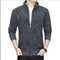 Men's Knitted Cardigan with Cashmere and Thermal Lining