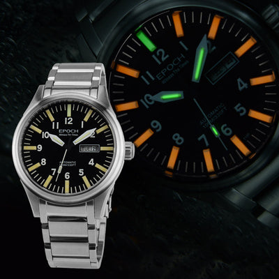 Reloj Automático para Hombre con Tubo de Luz Arcoíris Resistente al Agua - Image 5