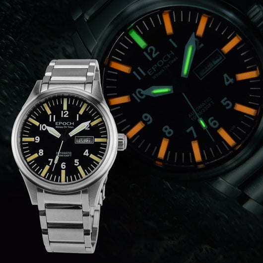 Reloj Automático para Hombre con Tubo de Luz Arcoíris Resistente al Agua - Image 5
