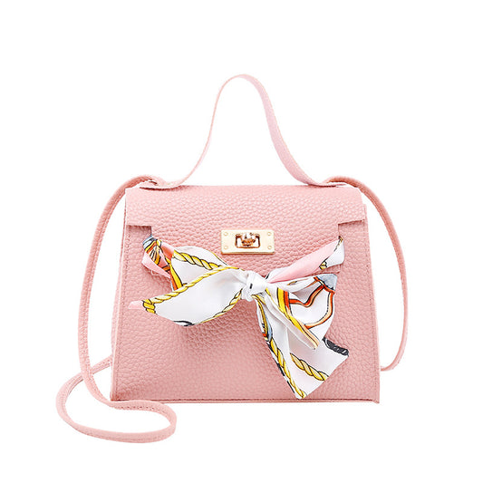 Bolso de Hombro con Pañuelo de Seda Estampado Lichi