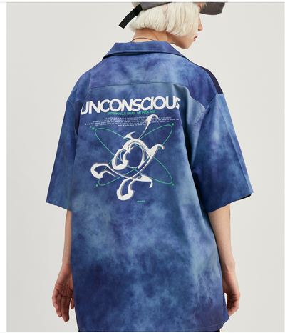 Camisa de Manga Corta con Degradado