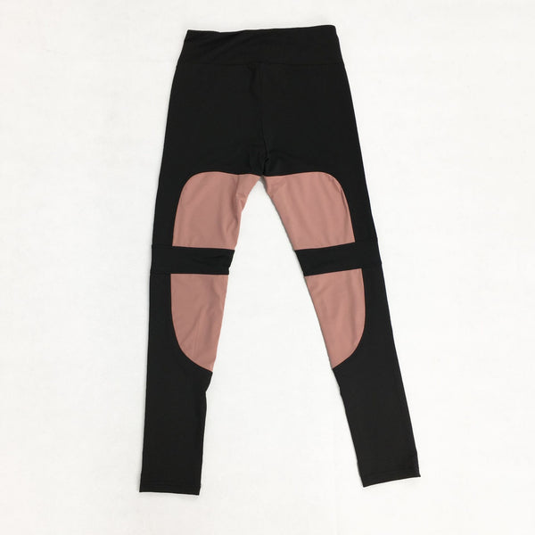 Pantalones de yoga para mujer con panel de malla - Image 23